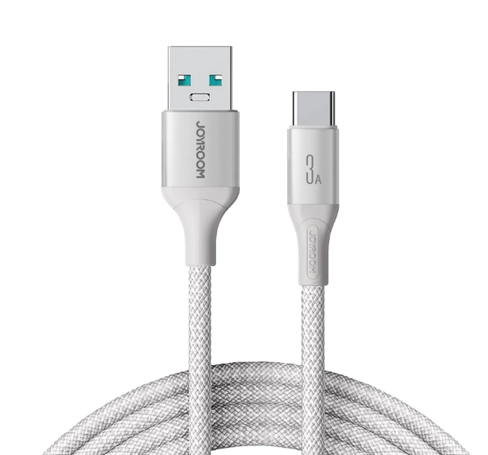 Кабель JoyRoom S-A28 Flash Series 3A Fast Charging Data Cable (USB-A to Type-C) 2m-White купить оптом купить оптом