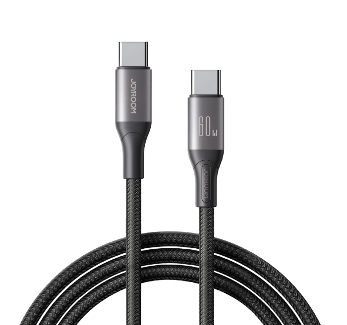 Кабель JoyRoom S-A28 Flash Series 60W Fast Charging Data Cable (Type-C to Type-C) 1m-Black купить оптом купить оптом