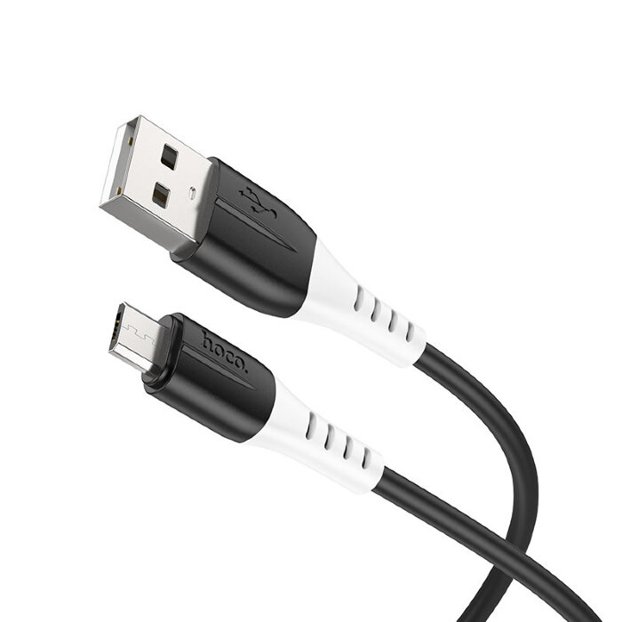 Кабель Hoco X82 Micro silicone charging data cable - Black