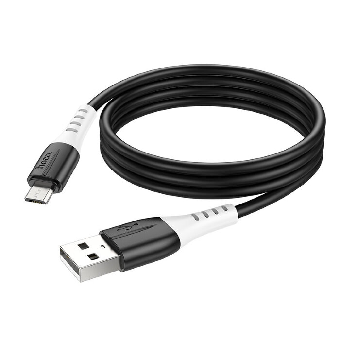 Кабель Hoco X82 Micro silicone charging data cable - Black