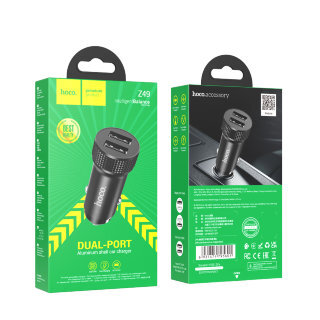 Автомобильное ЗУ Hoco Z49 level dual port - Black купить оптом купить оптом