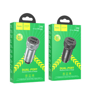 Автомобильное ЗУ Hoco Z49 level dual port - Black купить оптом купить оптом