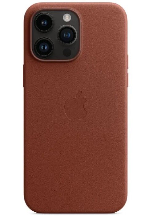 Чехол leather case magsafe for iPhone 14 Pro (6.1) - Umber купить оптом купить оптом