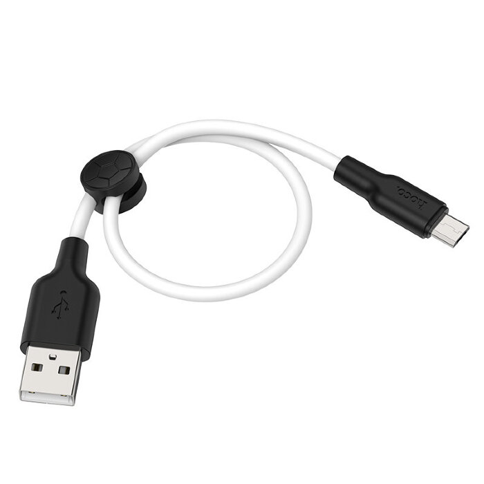 Кабель Hoco X21 Plus Silicone charging cable for Micro(L=0.25M) - Black, White купить оптом купить оптом
