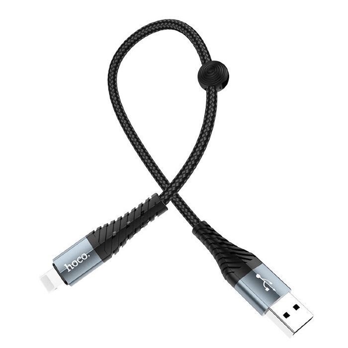 Кабель Hoco X38 Cool Charging data cable for iP(L=0.25M) - Black купить оптом купить оптом