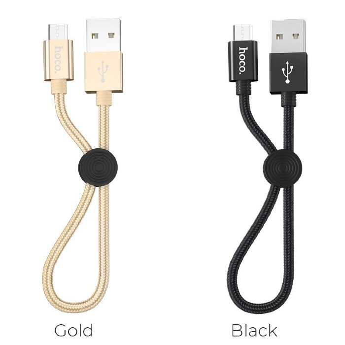 Кабель hoco X35 Premium charging data cable for Micro(L=0.25M) - Black купить оптом купить оптом