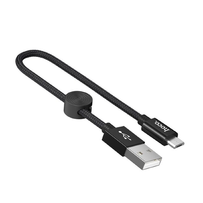 Кабель hoco X35 Premium charging data cable for Micro(L=0.25M) - Black купить оптом купить оптом