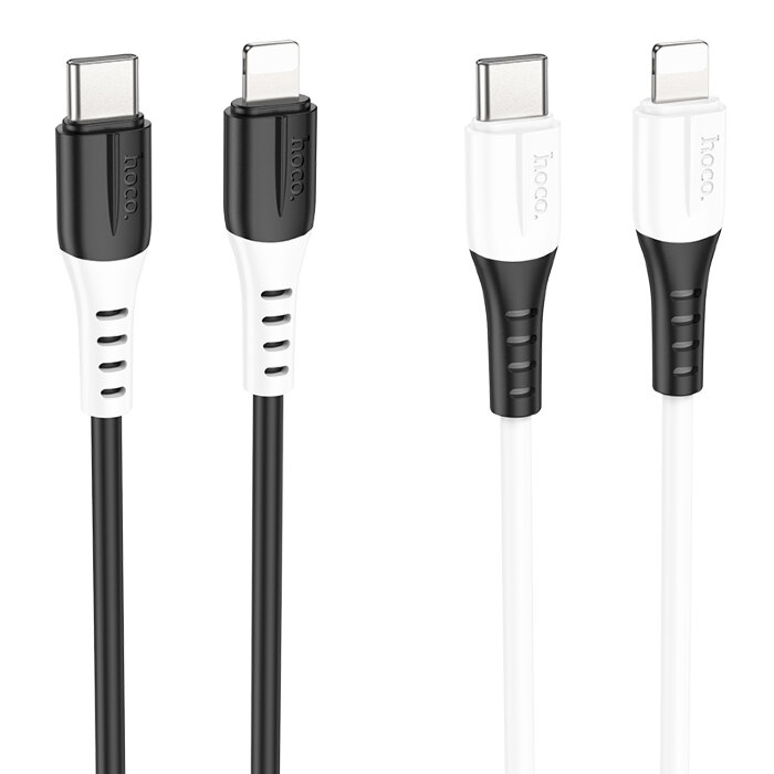 Кабель Hoco X82 iP PD Silicone charging data cable - White