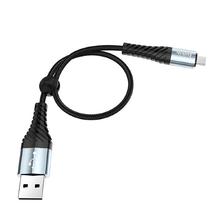 Кабель Hoco X38 Cool Charging data cable for Micro(L=0.25M) - Black купить оптом купить оптом