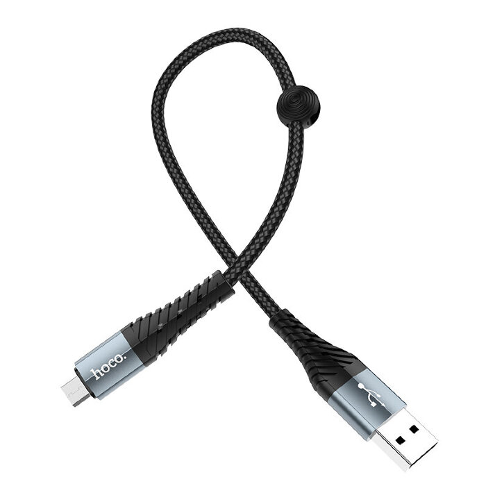 Кабель Hoco X38 Cool Charging data cable for Micro(L=0.25M) - Black купить оптом купить оптом