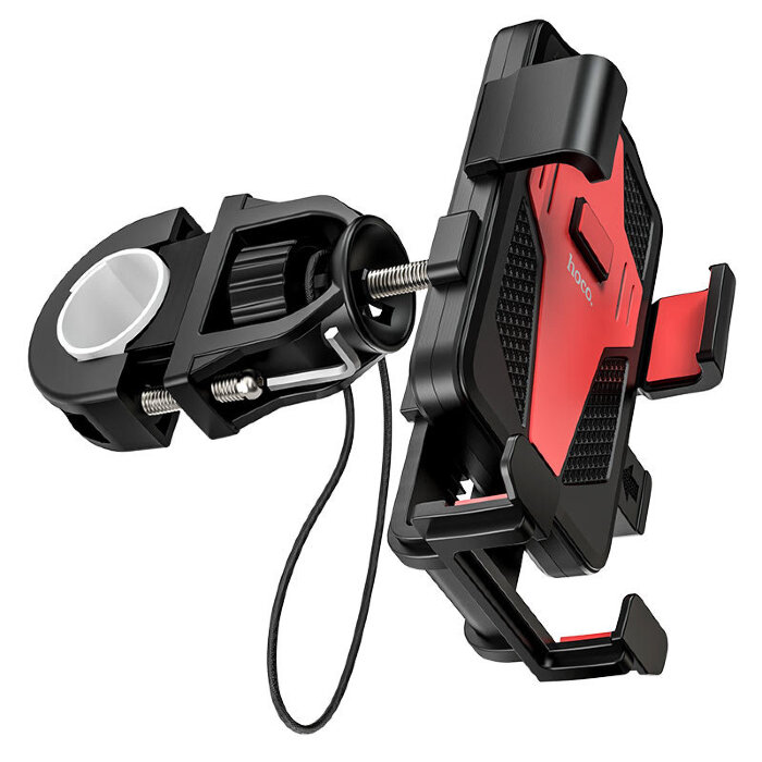 Держатель телефона для мотоцикла/велосипеда hoco CA73 Flying one-touch bicycle and motorcycle universal holder - Black/Red купить оптом купить оптом
