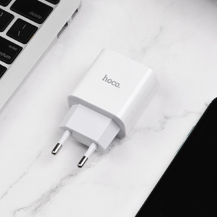 Зарядка hoco C76A Plus PD 20W (Type-C на Lightning) (ЕС) купить оптом купить оптом