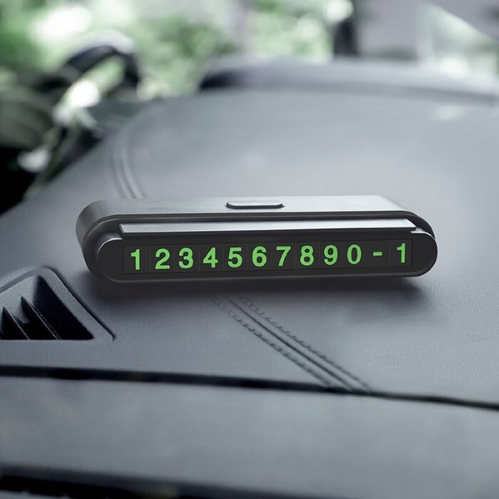 Автовизитка hoco CPH19 One-click hidden signage - Black купить оптом купить оптом
