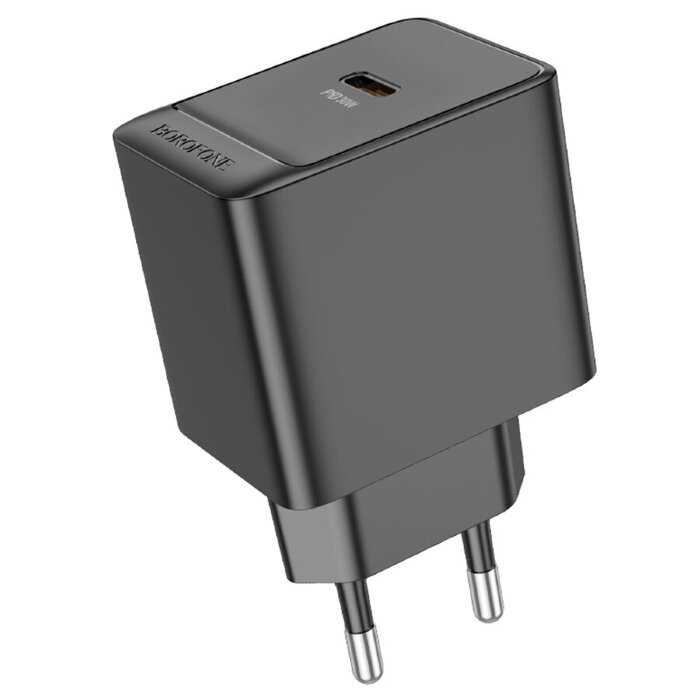 Сетевой адаптер BOROFONE BAS15A Erudite single port PD30W charger(EU) Black купить оптом купить оптом