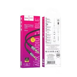 Аудиокабель Hoco UPA26 AUX fresh audio cable - Черный купить оптом купить оптом