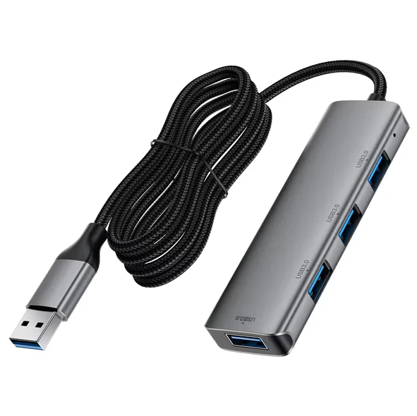 USB HUB ACEFAST J17 USB-A 4-in-1 - Metal Gray купить оптом купить оптом