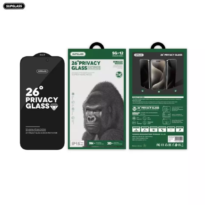 Защитное стекло SupGlass SG-12 Full Screen Coverage 26° Privacy Glass For Samsung S26 купить оптом купить оптом