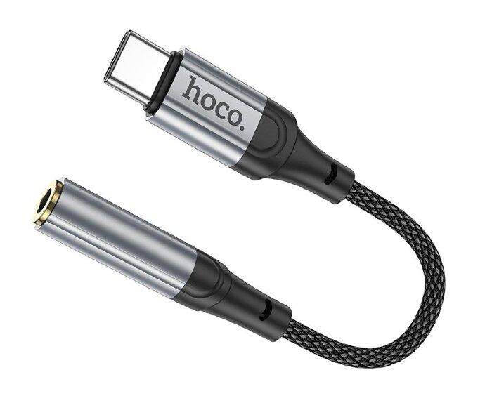 Аудио-переходник Hoco LS36 fresh digital Type-c to 3.5 audio converter - Черный купить оптом купить оптом