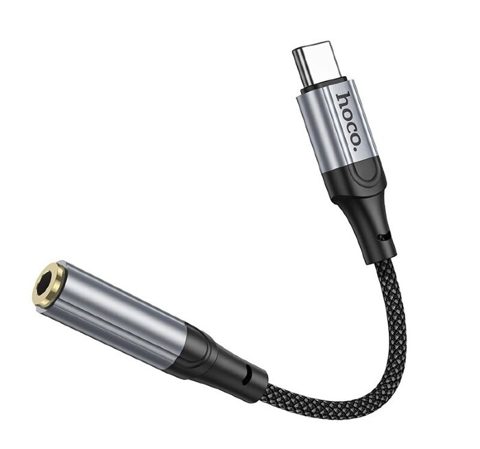 Аудио-переходник Hoco LS36 fresh digital Type-c to 3.5 audio converter - Черный купить оптом купить оптом