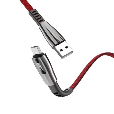 Кабель hoco U70 Splendor charging data cable for Micro - Red