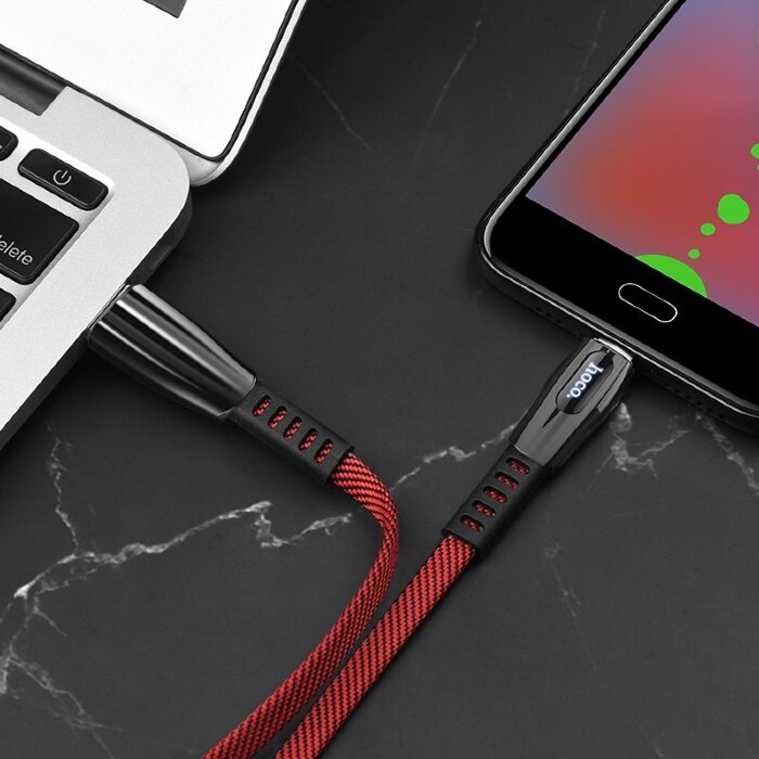 Кабель hoco U70 Splendor charging data cable for Micro - Red купить оптом купить оптом