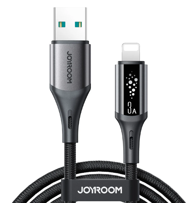 Кабель JoyRoom S-A60 StarTalk Series 3A Fast Charging Data Cable (USB-A to Lightning) 1.2m-Black купить оптом купить оптом