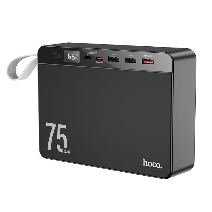 Power Bank Hoco J94 Overlord 22.5W fully compatible (75000mAh) - Black купить оптом купить оптом