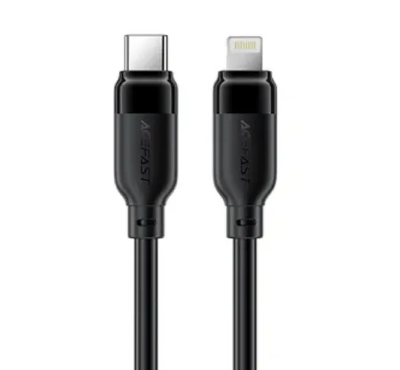 Кабель ACEFAST C16-05 USB-C to Lightning TPU charging data cable 2M - Black