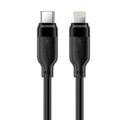 Кабель ACEFAST C16-05 USB-C to Lightning TPU charging data cable 2M - Black купить оптом купить оптом