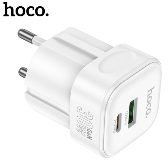 Зарядное устройство HOCO C167A Surpass single port PD30W+QC3.0 charger - White купить оптом купить оптом