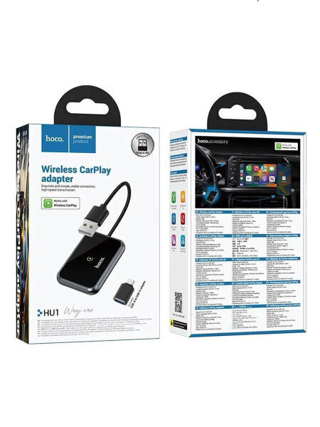 Беспроводной адаптер  HOCO HU1 Way car wireless car play adapter - Metal grey купить оптом купить оптом