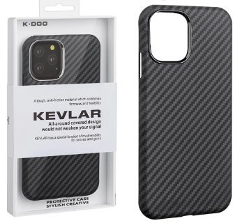 Чехол k-doo Kevlar для нового iPhone 13 Pro (6.1) - Black купить оптом купить оптом