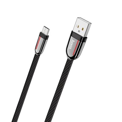 Кабель hoco U74 Grand charging data cable for Micro - Black