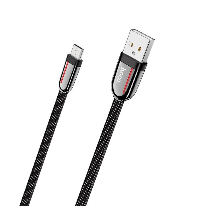 Кабель hoco U74 Grand charging data cable for Micro - Black купить оптом купить оптом