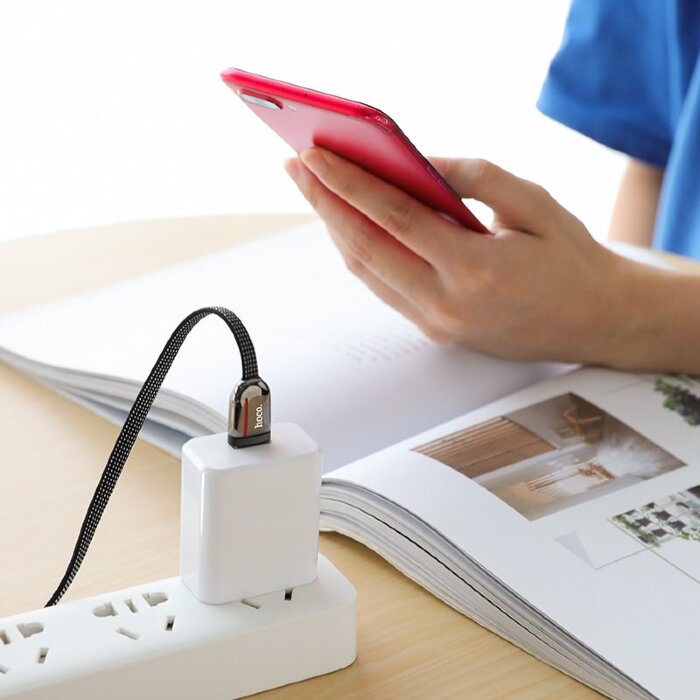 Кабель hoco U74 Grand charging data cable for Micro - Black купить оптом купить оптом