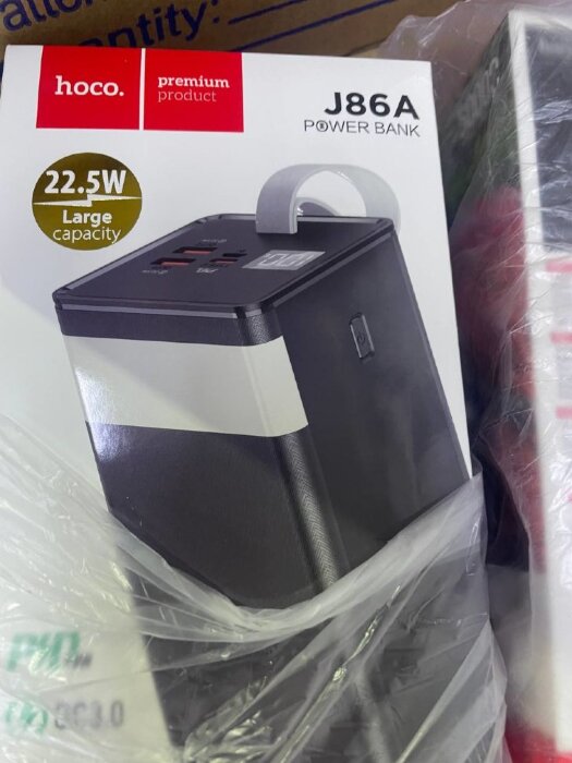 Power Bank hoco J86A 50000mAh Full LED (PD,QC,FCP/SCP,AFC,VOOC,DASH) - Black купить оптом купить оптом