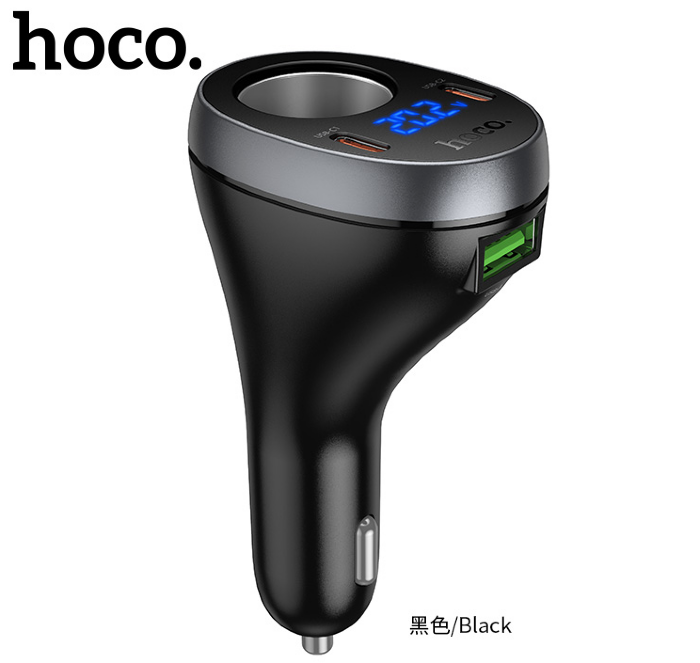 Автомобильная Зарядка HOCO Z61A Correct PD60W(2C1A)cigarette lighter car charger - Black купить оптом купить оптом