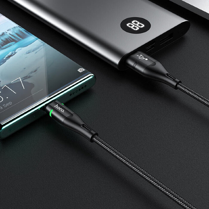 Кабель hoco U93 Shadow charging data cable for Micro - Black купить оптом купить оптом