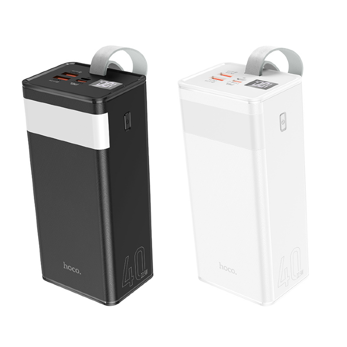 Power Bank hoco J86 40000mAh Full LED (PD,QC,FCP/SCP,AFC,VOOC,DASH) - Black купить оптом купить оптом