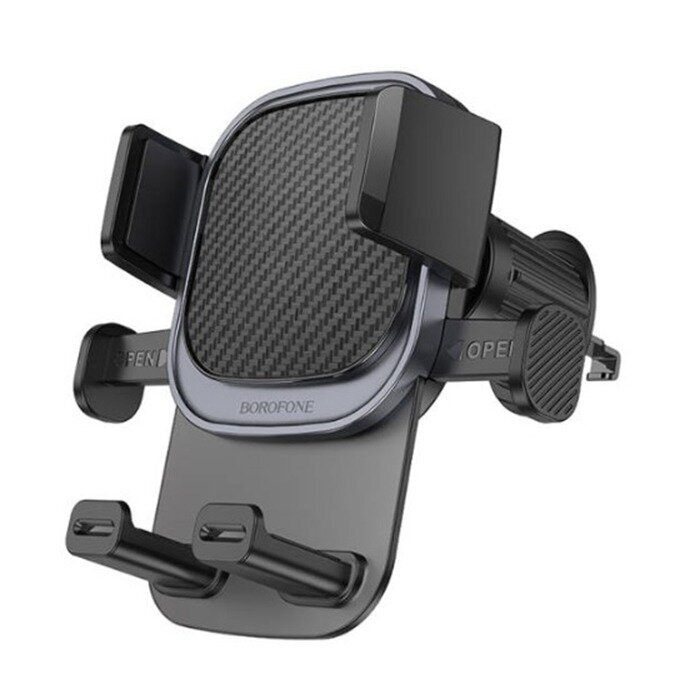 Автодержатель BOROFONE BH120 Delightful one-button car holder(air outlet) Black gray купить оптом купить оптом