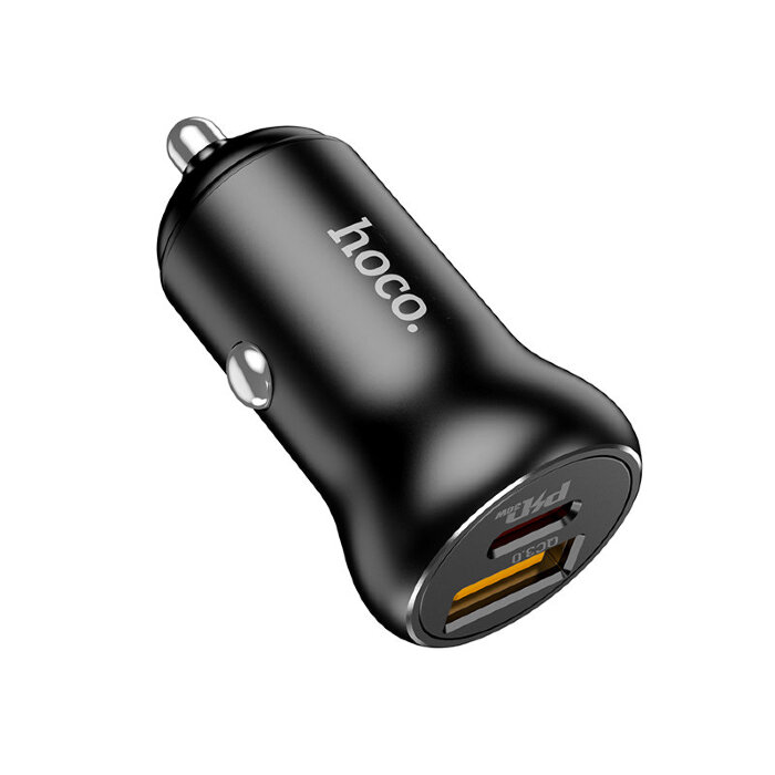 Автомобильное ЗУ hoco NZ5 Smooth road PD30W+QC3.0 car charger - Black купить оптом купить оптом