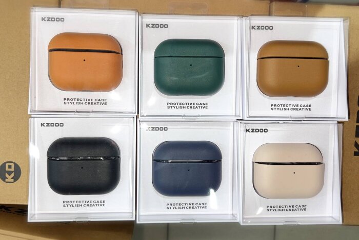 Чехол для AirPods KDOO LUXCRAFT Precision Protection for Airpods 3 Premium leather case - Desert Champagne купить оптом купить оптом