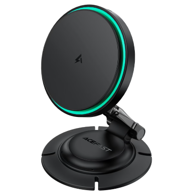 Автомобильный держатель ACEFAST D65 magnetic folding wireless charging car holder - Black