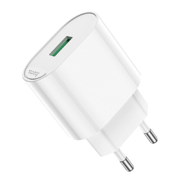 Зарядка Hoco C109A Fighter single port QC3.0 charger(EU) - White купить оптом купить оптом