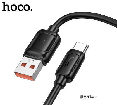 Кабель HOCO X115 Surpass 100W fast charging data cable Type-c Black