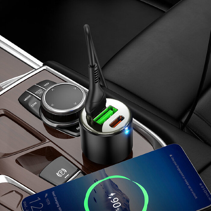 Автомобильное ЗУ hoco NZ6 PD45W 3-port (2C1A) car charger - Black купить оптом купить оптом