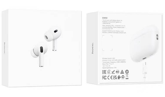 Наушники HOCO EW93 True wireless stereo headset - White купить оптом купить оптом