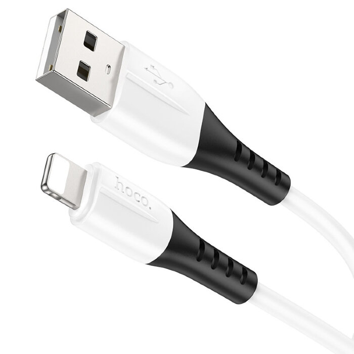 Кабель Hoco X82 iP silicone charging data cable - White
