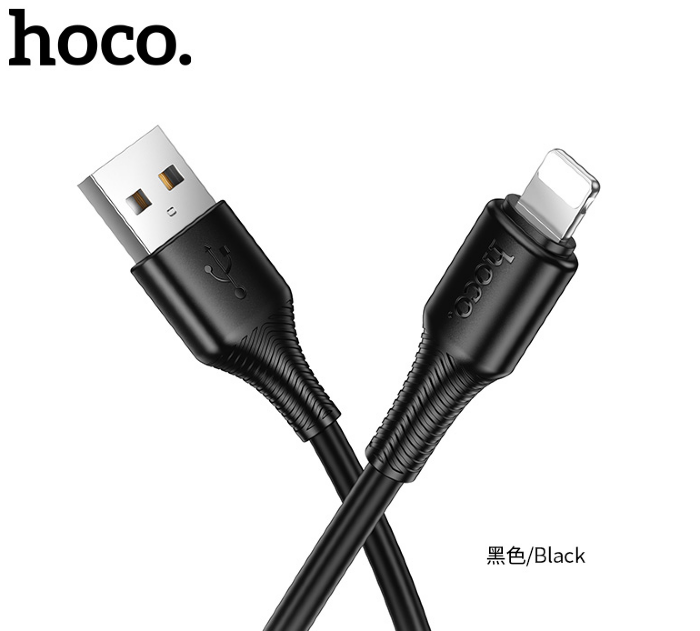 Кабель HOCO X120 Beneficio charging data cable IP (packaged) Black купить оптом купить оптом