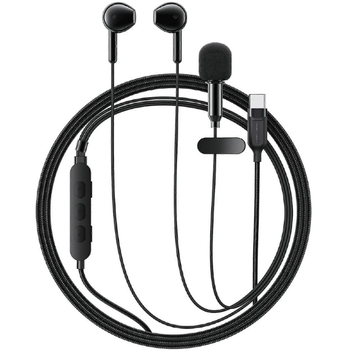 Проводные наушники ACEFAST L12 USB-C semi-in-ear karaoke wired earphones - Black купить оптом купить оптом